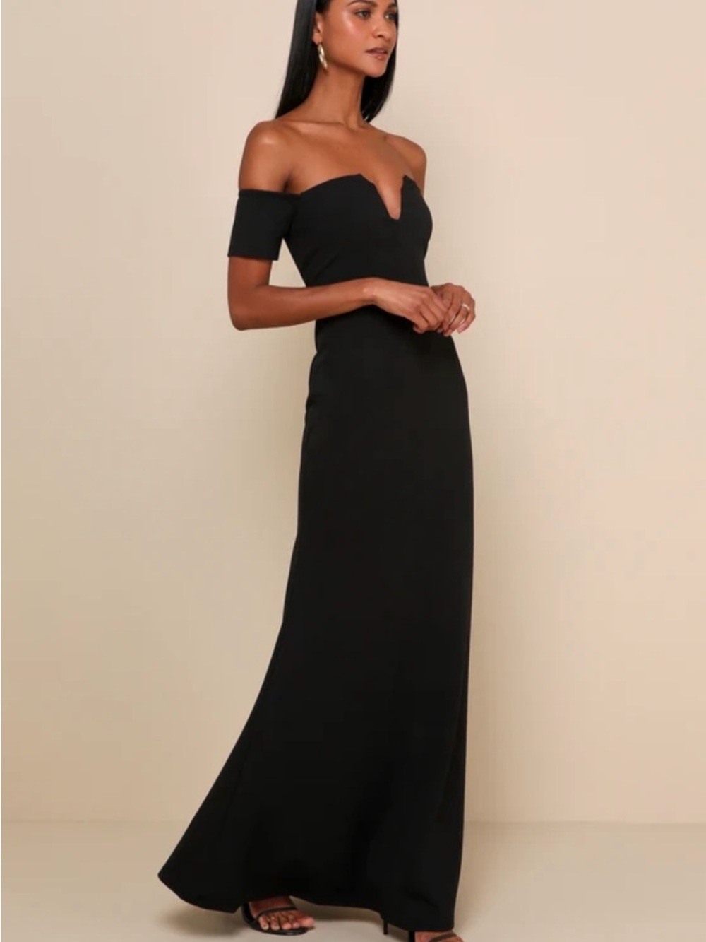 Lulu's Lynne off the shoulder maxi dress